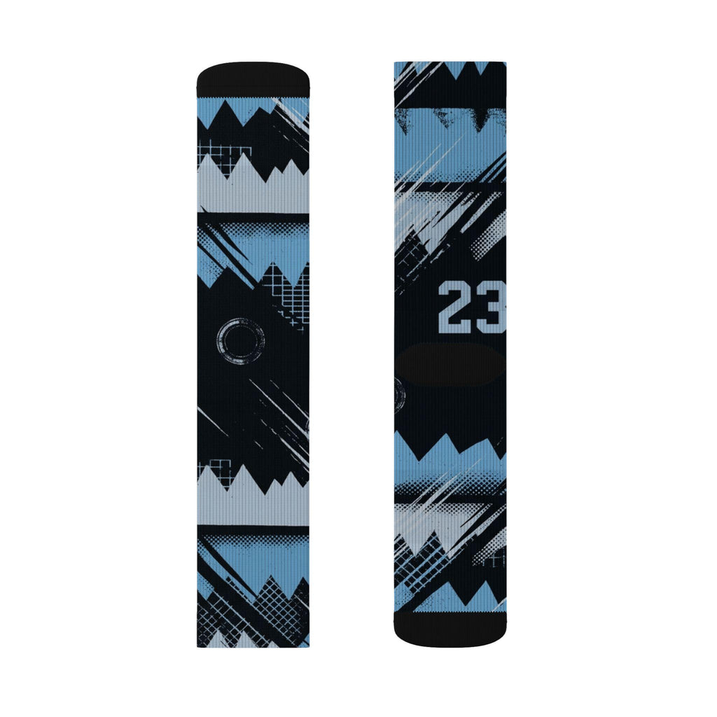 Matching Socks for Jordan 5 Retro Black Carolina UNC 2026 Inspired Design