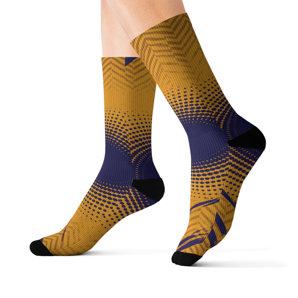 Matching Socks for Zoom Kobe 4 Protro Draft Day Pack - Lakers Inspired Design