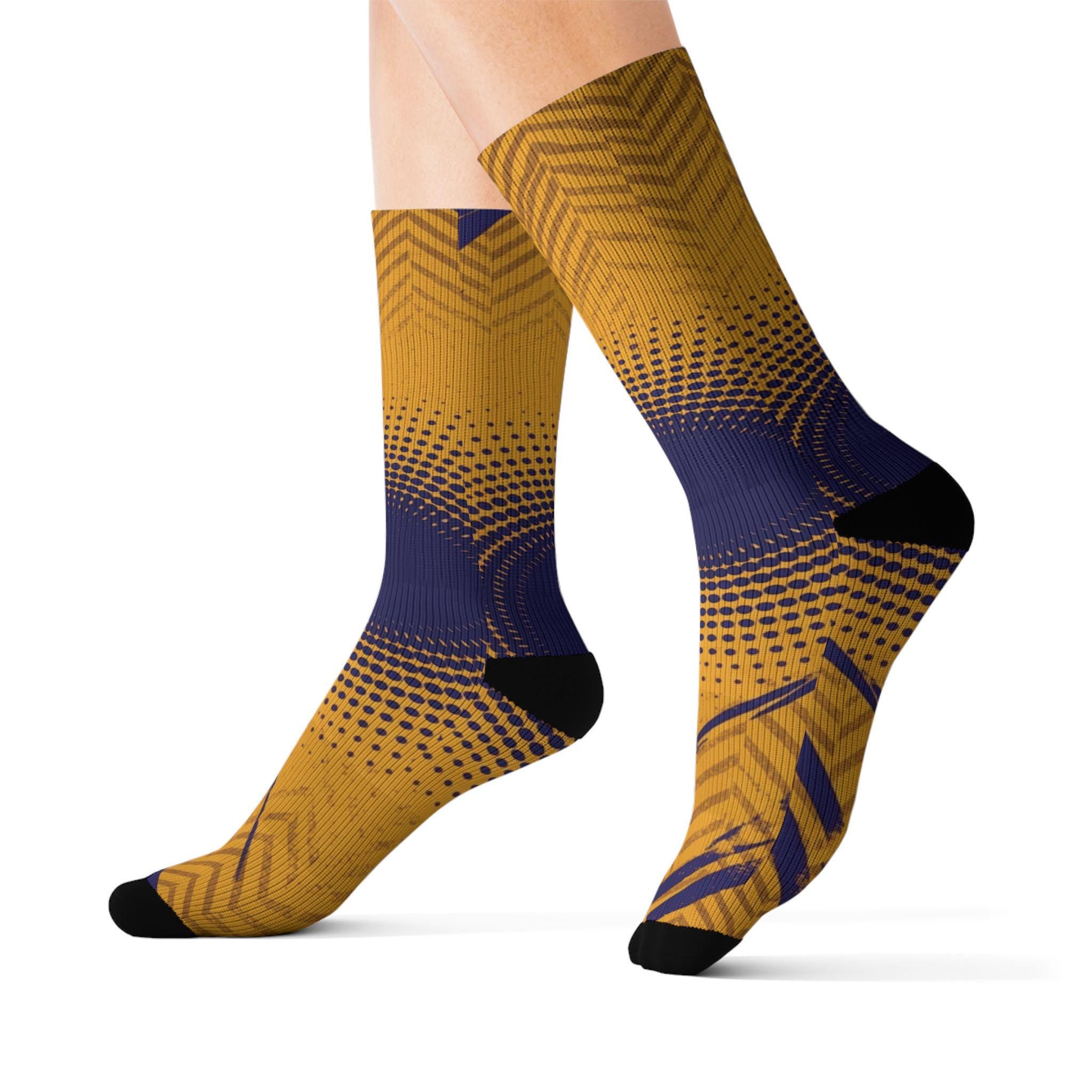 Matching Socks for Zoom Kobe 4 Protro Draft Day Pack - Lakers Inspired Design