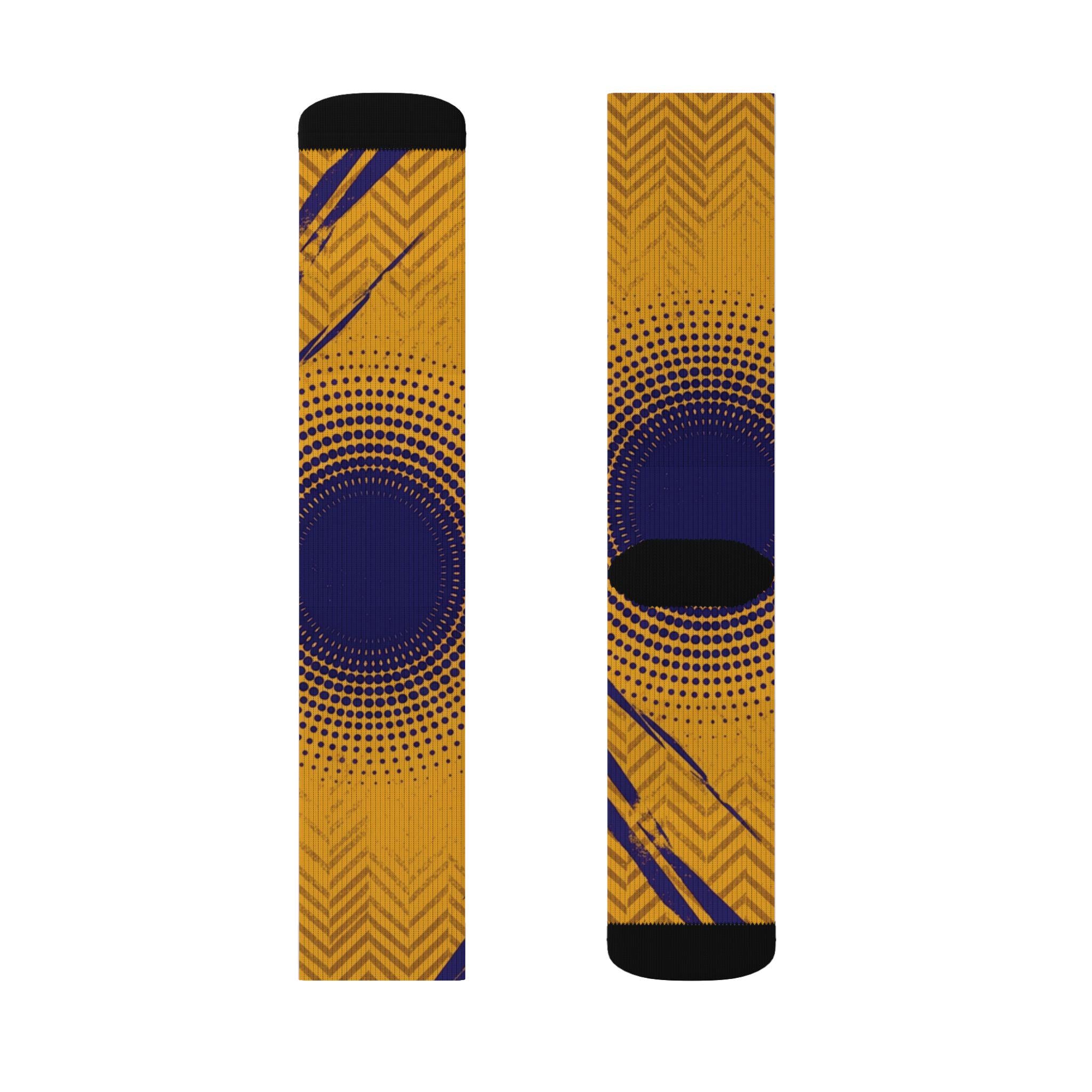 Matching Socks for Zoom Kobe 4 Protro Draft Day Pack - Lakers Inspired Design