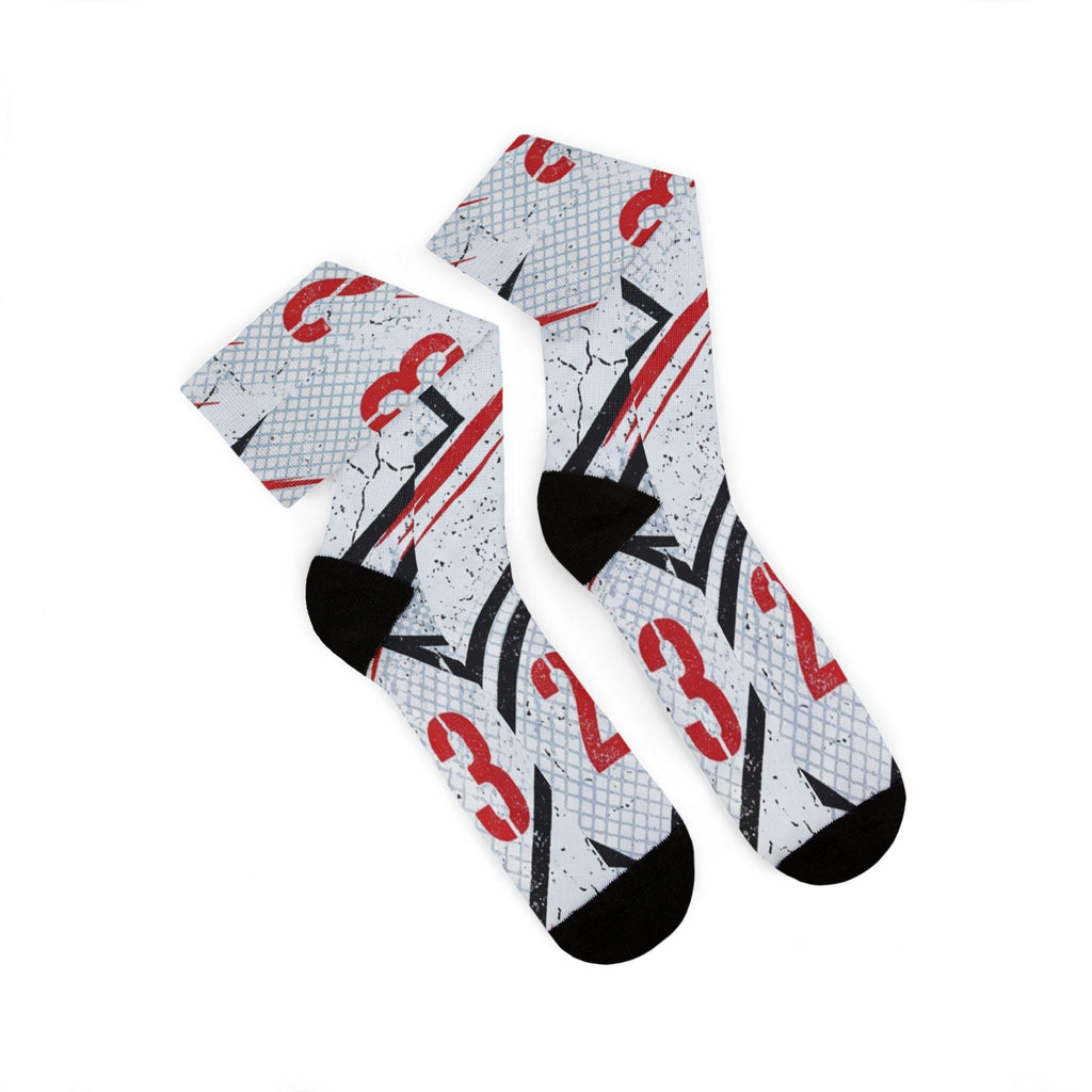 Matching Socks for Jordan 5 Retro Fire Red 2025 Inspired Design
