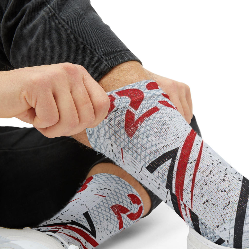 Matching Socks for Jordan 5 Retro Fire Red 2025 Inspired Design
