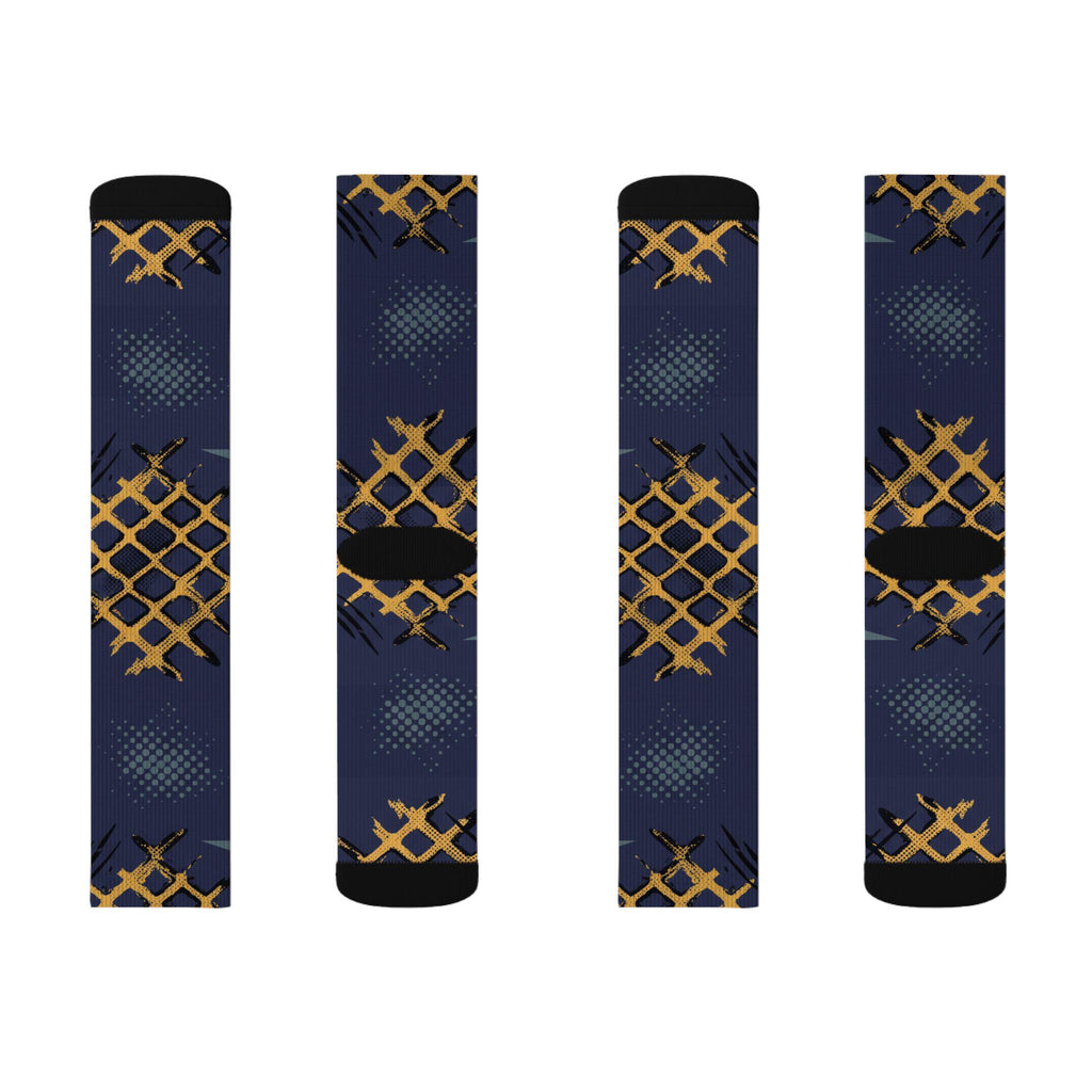 Matching Socks for Jordan 4 Retro Lakers Inspired Design