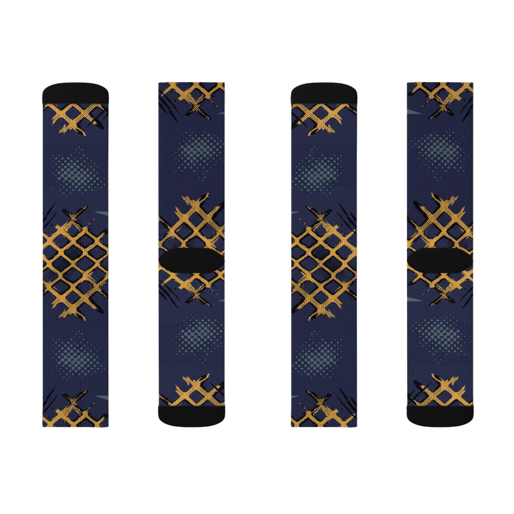 Matching Socks for Jordan 4 Retro Lakers Inspired Design