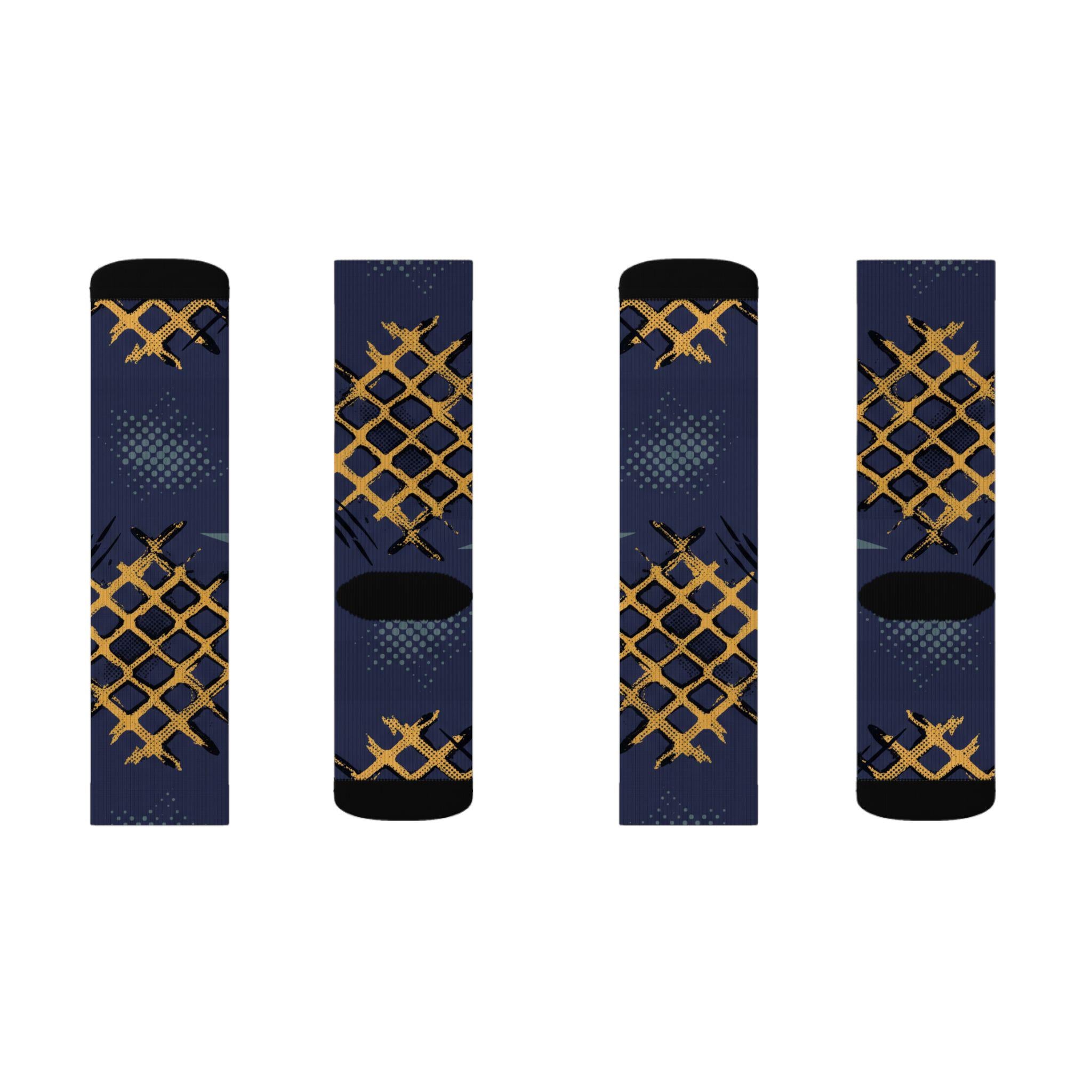 Matching Socks for Jordan 4 Retro Lakers Inspired Design