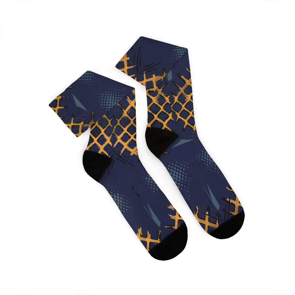Matching Socks for Jordan 4 Retro Lakers Inspired Design