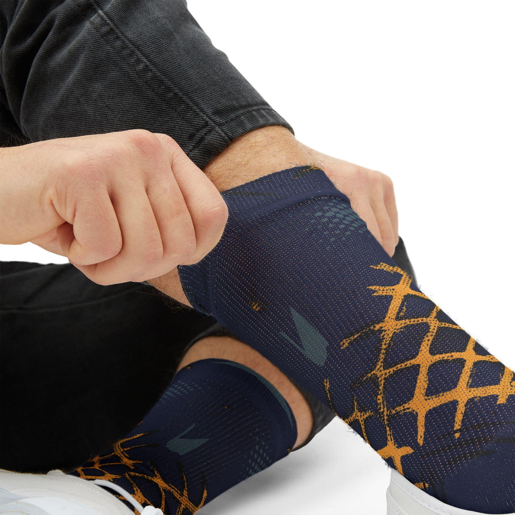 Matching Socks for Jordan 4 Retro Lakers Inspired Design