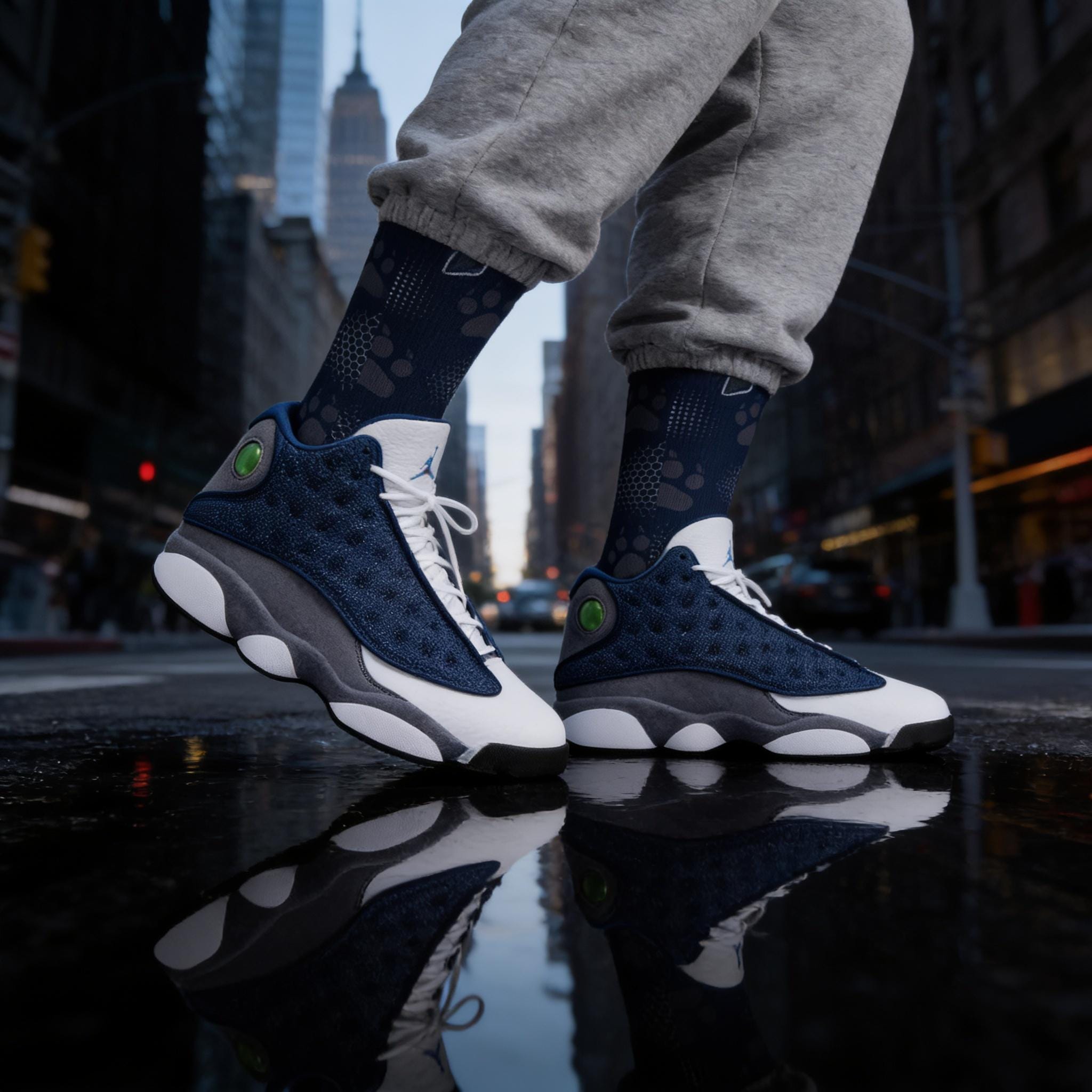 Matching Socks for Jordan 13 Retro Flint 2026 Inspired Design