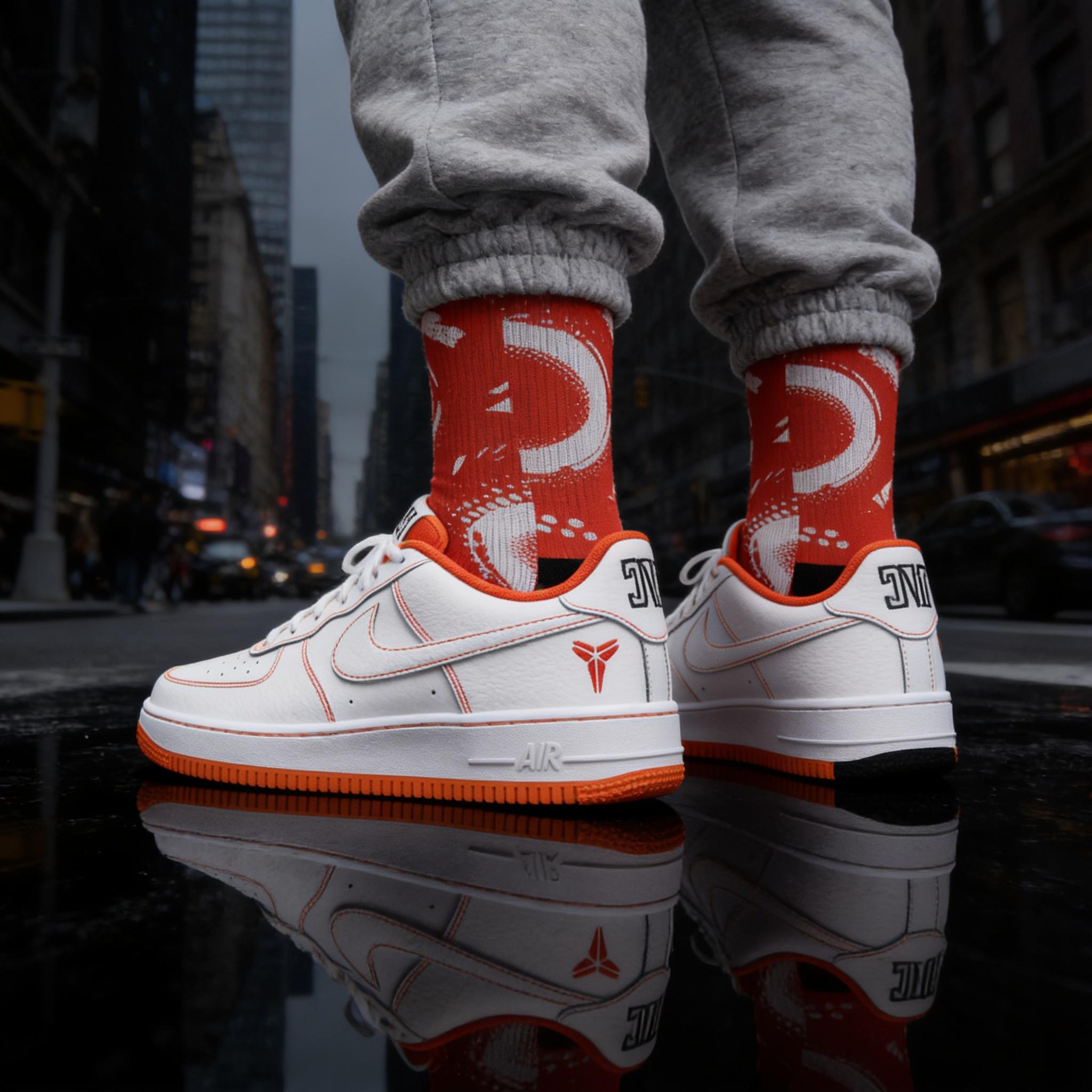 Matching Socks for Kobe Bryant x Air Force 1 Low Protro Lord Of The Rings Inspired Design