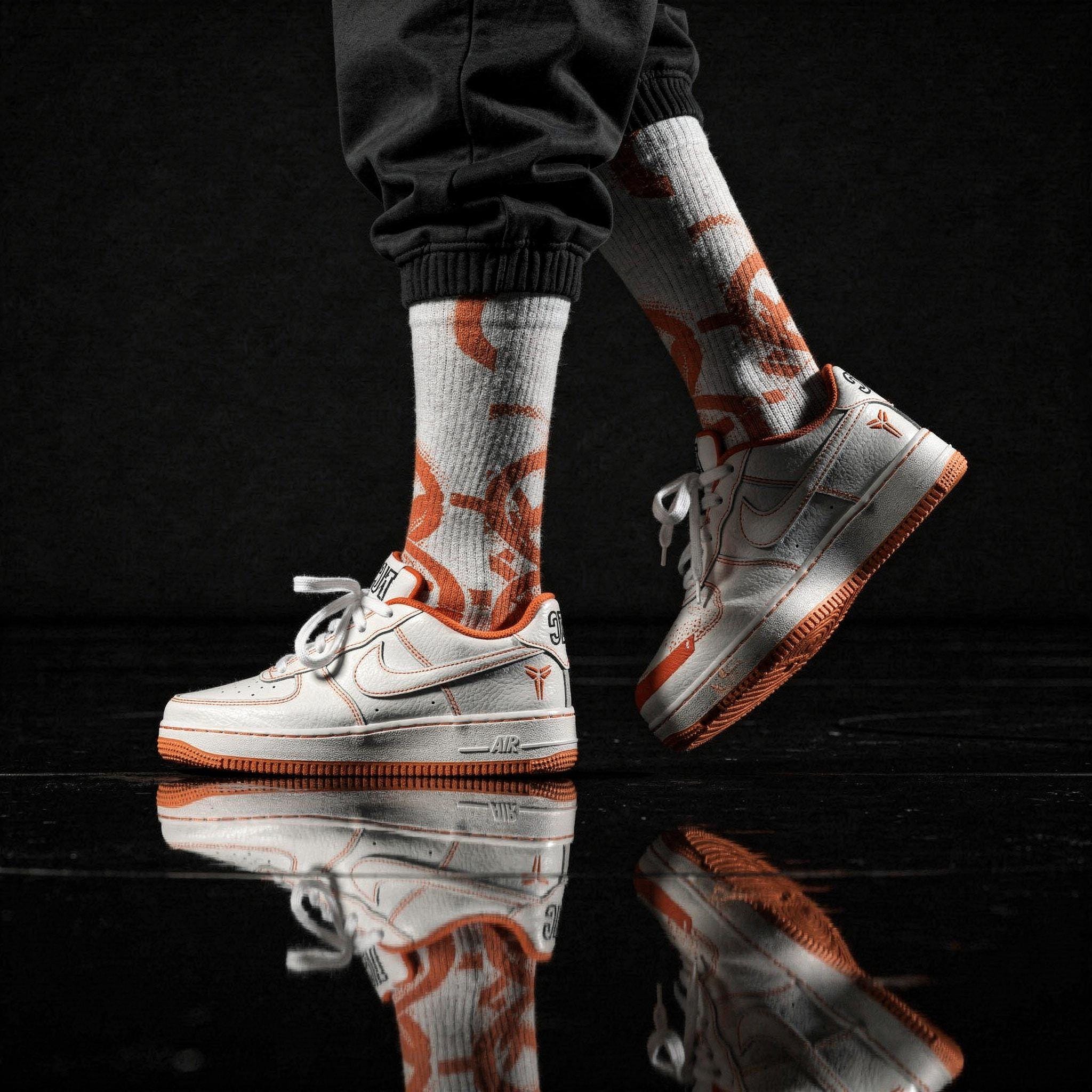 2.0 Matching Socks for Kobe Bryant x Air Force 1 Low Protro Lord Of The Rings Inspired Design