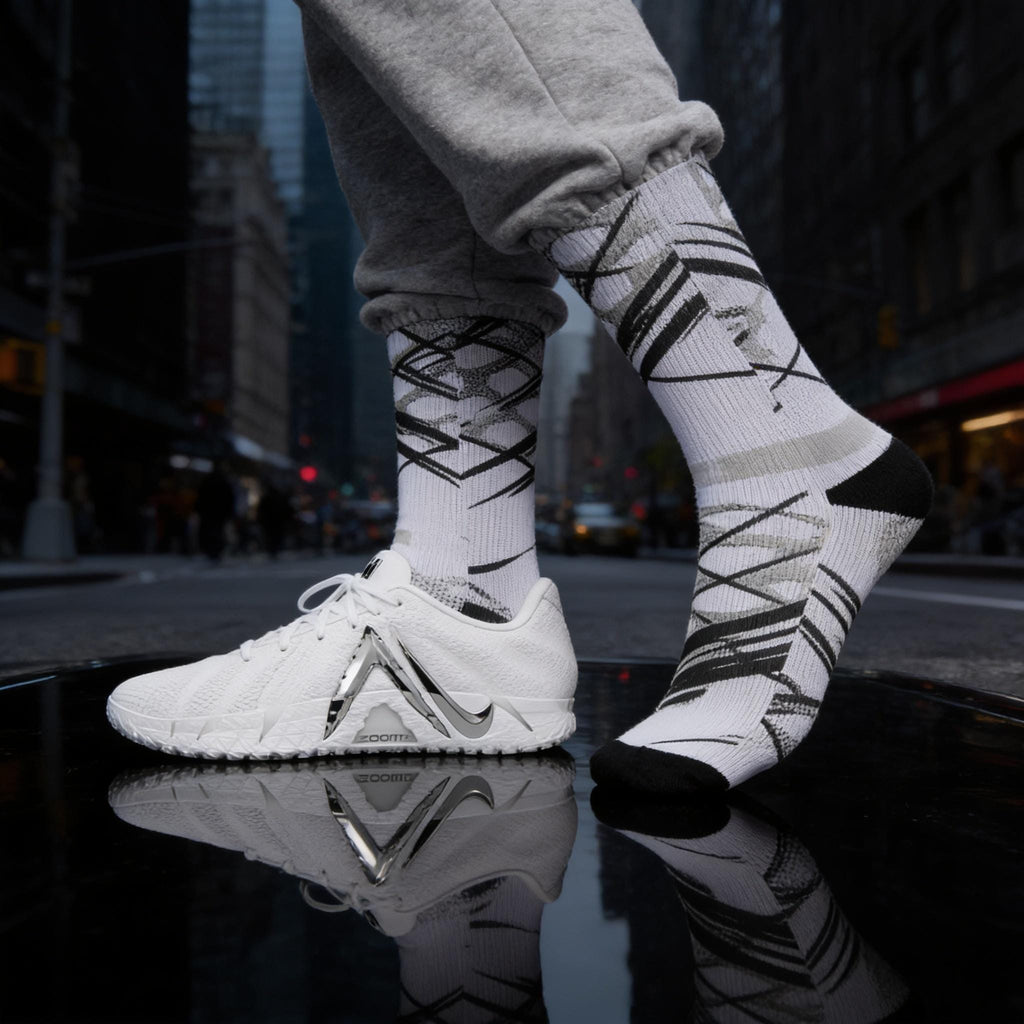 Matching Socks for Ja 3 White Label LX Inspired Design