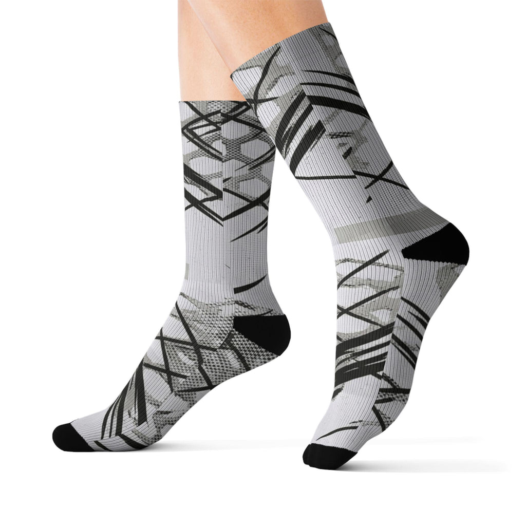 Matching Socks for Ja 3 White Label LX Inspired Design