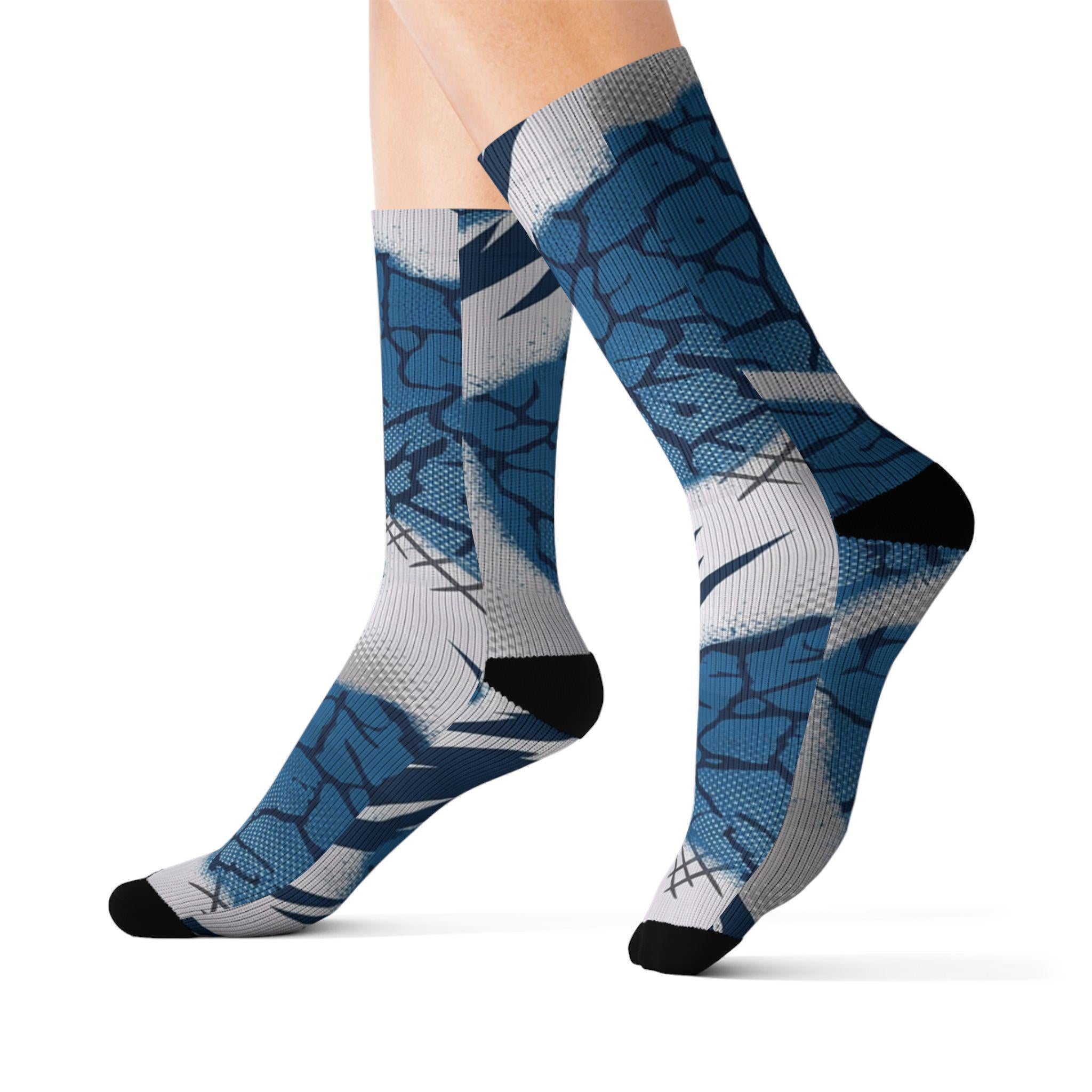 Matching Socks for Jordan 3 True Blue 2026 Inspired Design