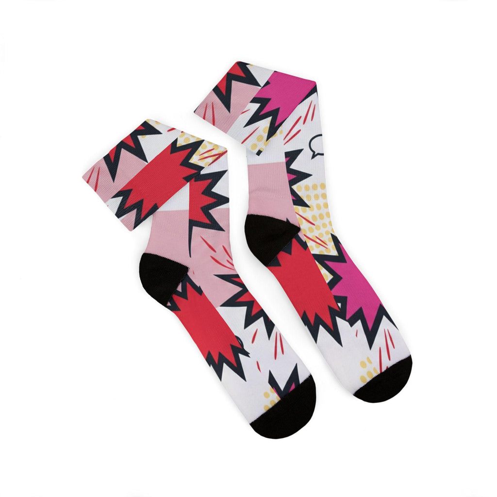 Matching Socks for Jordan 4 Retro Comic 5 Inspired Design