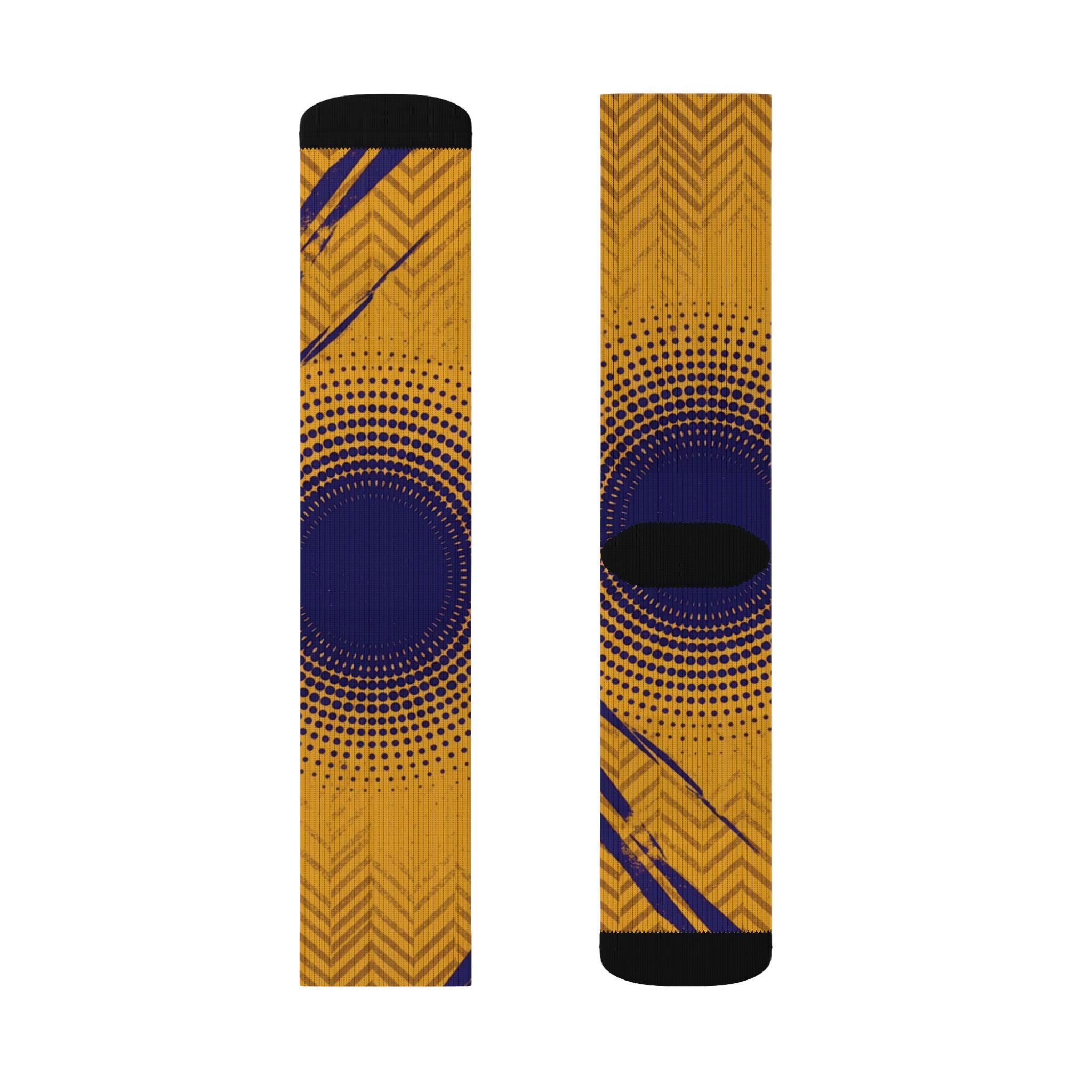 Matching Socks for Zoom Kobe 4 Protro Draft Day Pack - Lakers Inspired Design