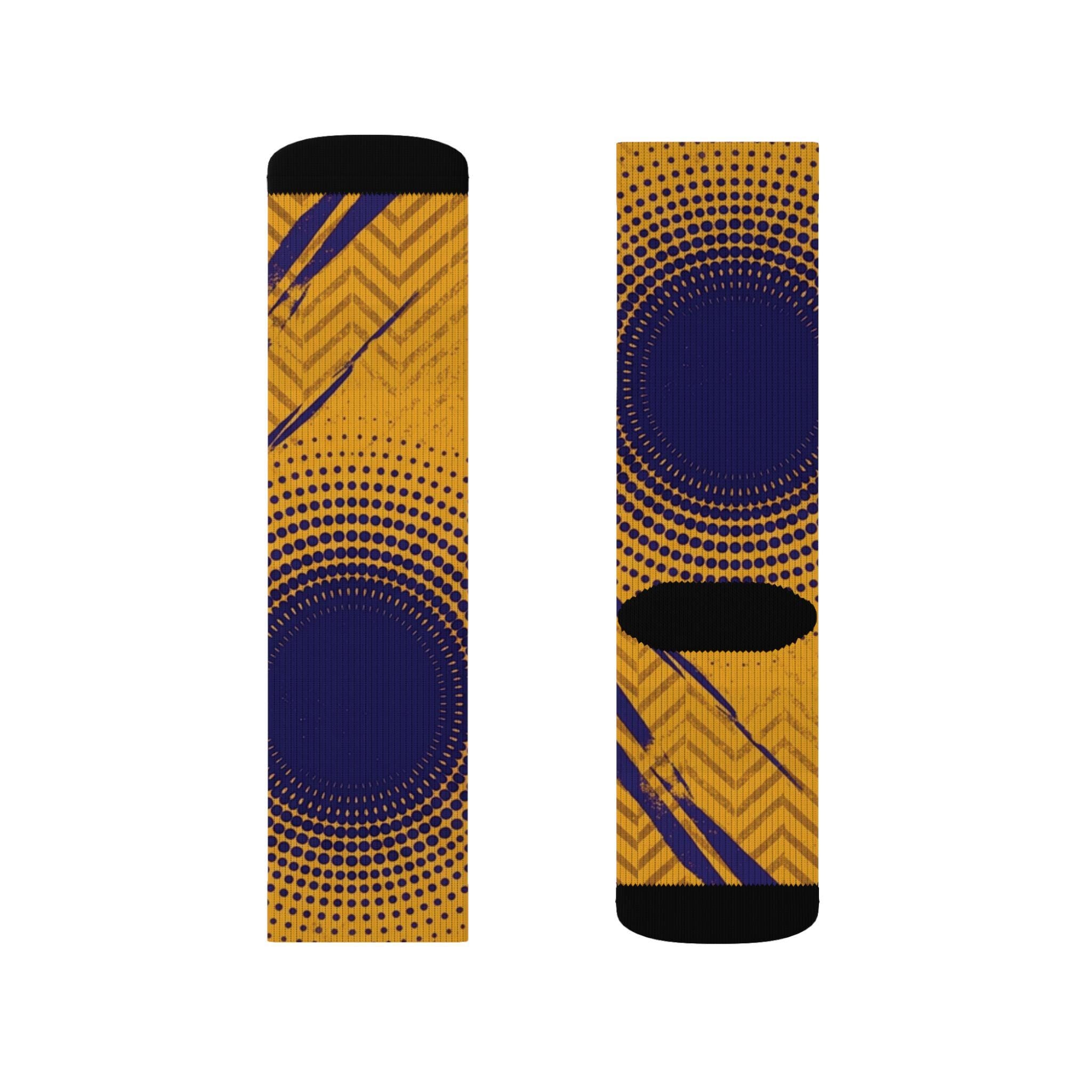 Matching Socks for Zoom Kobe 4 Protro Draft Day Pack - Lakers Inspired Design