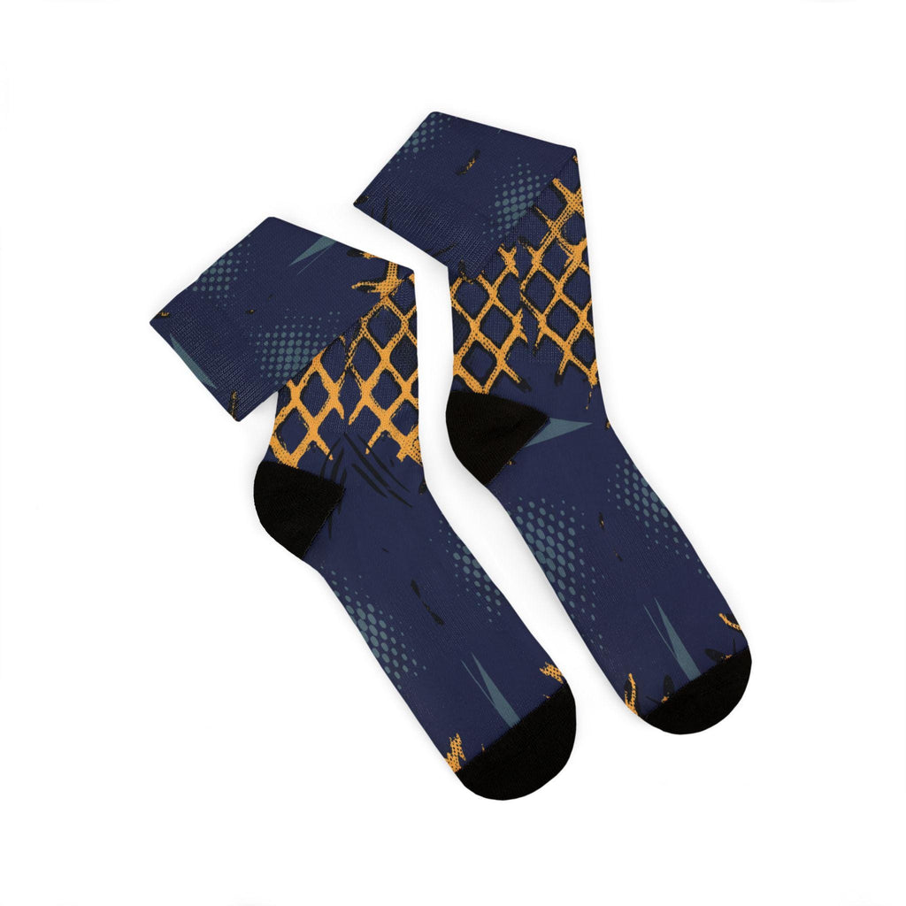 Matching Socks for Jordan 4 Retro Lakers Inspired Design