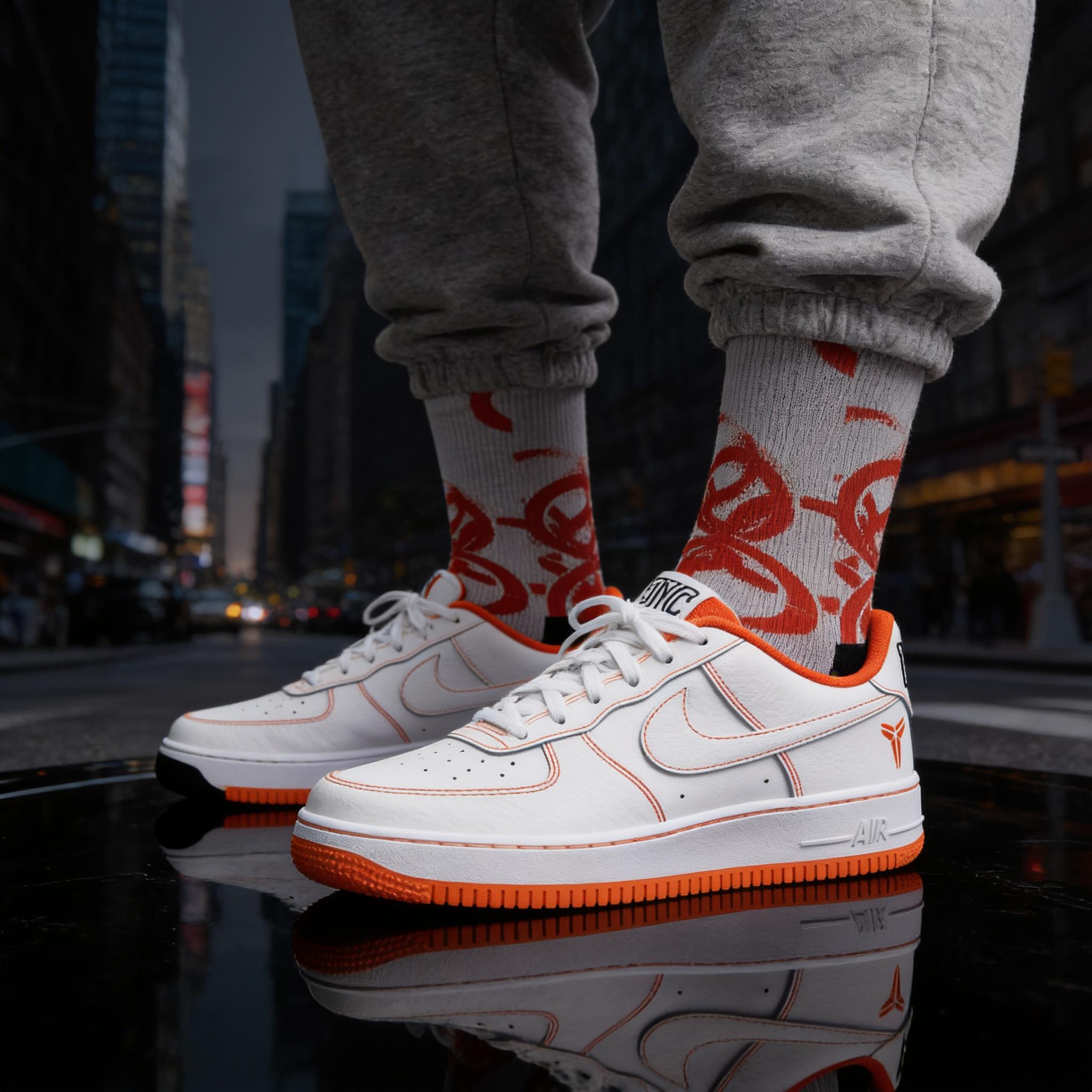 2.0 Matching Socks for Kobe Bryant x Air Force 1 Low Protro Lord Of The Rings Inspired Design